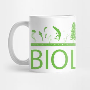 Biology (Green Print) Mug